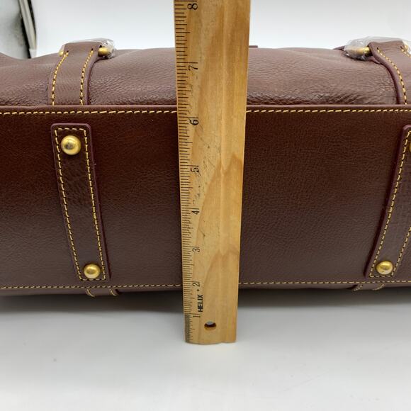 Dooney & Bourke Handbags Florentine Leather Satchel Brown Chestnut - Picture 11 of 16